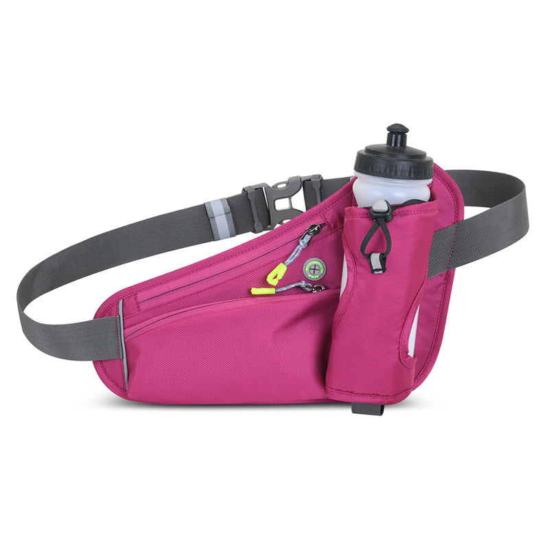 Adjustable Fanny Pack with Bottle Holder Compatible for Phone Outdoor Running Belt