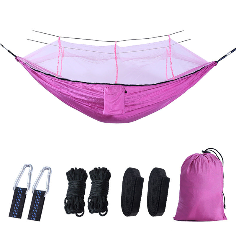 Camping Hammock with Mosquito Net Uplayteck Portable Double / Single Travel Hammock Insect Netting 210D Nylon Hammock Swing