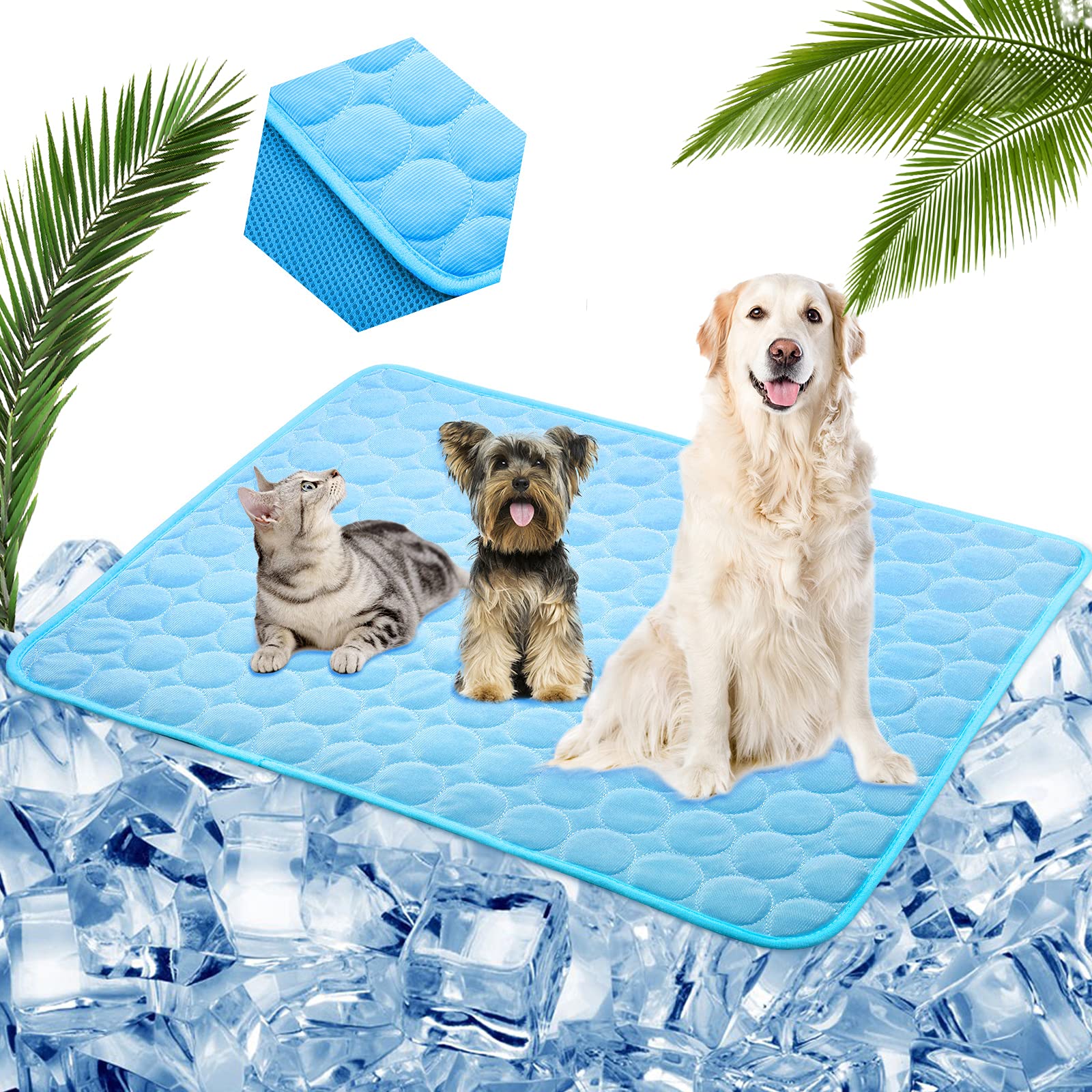 Cooling Mat for Dogs Cats Pet Washable Summer Cooling Pads