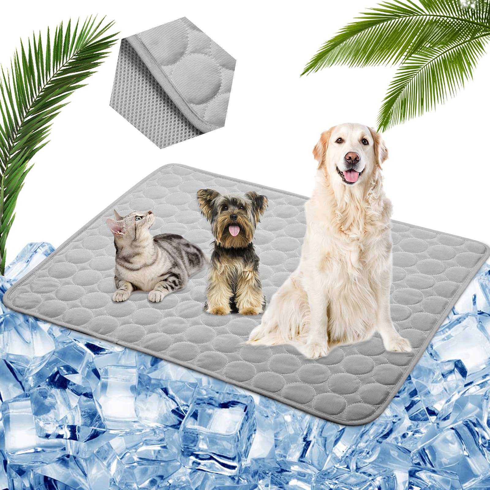 Cooling Mat for Dogs Cats Pet Washable Summer Cooling Pads